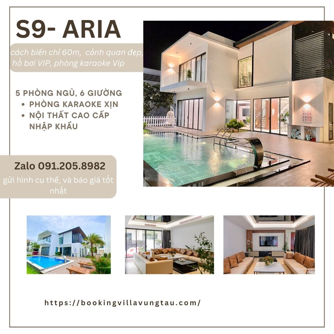 Villa sát biển vũng tàu S9 Aria