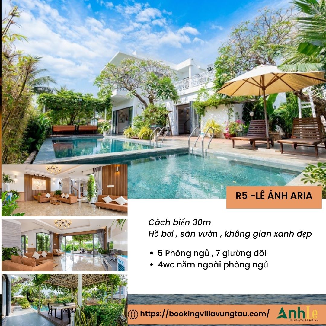 Villa Aria Vũng Tàu 5 phòng