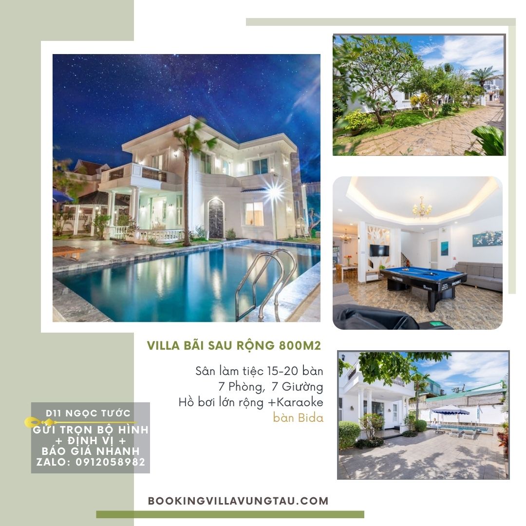 villa vũng tàu bãi sau D11