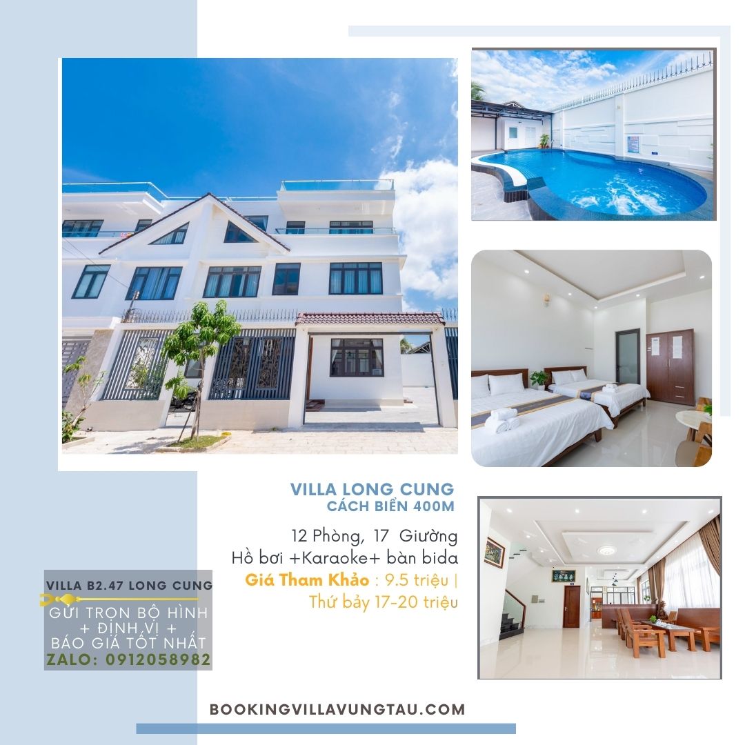 Villa vũng tàu 12 phòng ngủ 