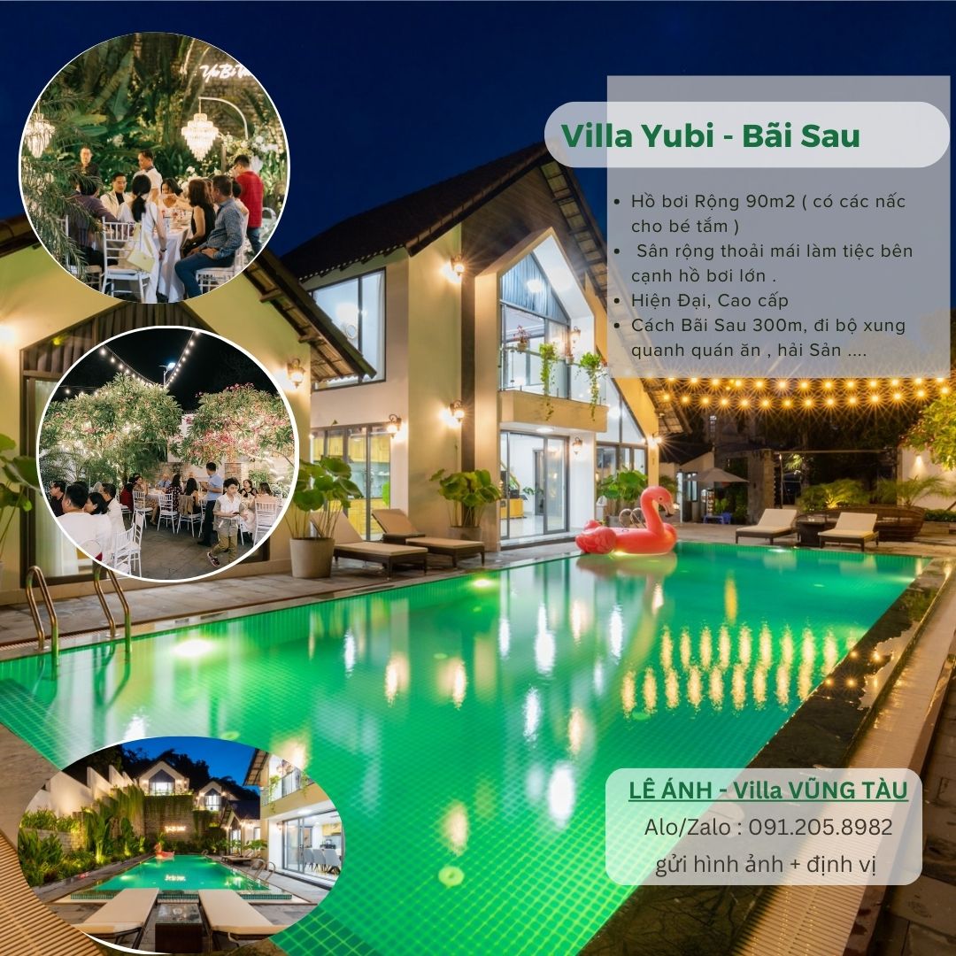 villa vũng tàu hồ bơi lớn 